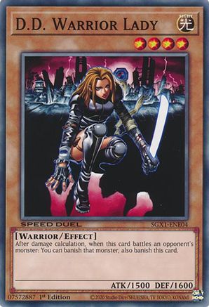 D.D. Warrior Lady (SGX1-ENE04) - Speed Duel GX: Duel Academy Box 1st Edition