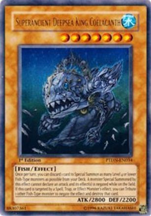 Superancient Deepsea King Coelacanth (PTDN-EN034) - Phantom Darkness 1st Edition