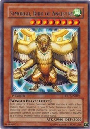 Simorgh, Bird of Ancestry (LODT-EN039) - Light of Destruction 1st Edition