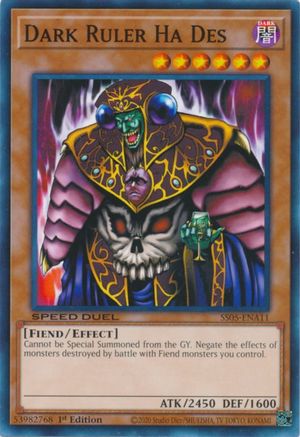 Dark Ruler Ha Des (STP3-EN001) - Speed Duel: Tournament Pack 3 Unlimited