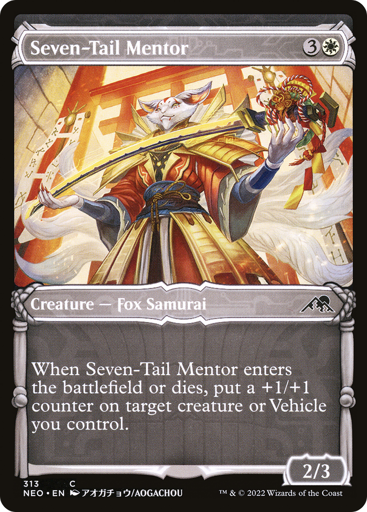 Seven-Tail Mentor (Showcase Samurai) [Kamigawa: Neon Dynasty]