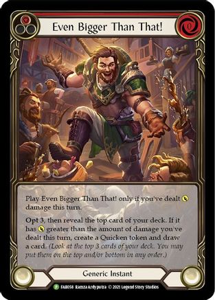 Even Bigger Than That (Red) [FAB058] (Promo)  Rainbow Foil