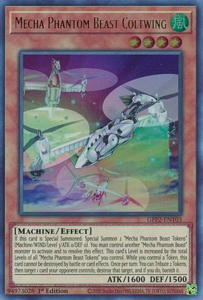 Mecha Phantom Beast Coltwing (GFP2-EN103) - Ghosts From the Past: The 2nd Haunting 1st Edition