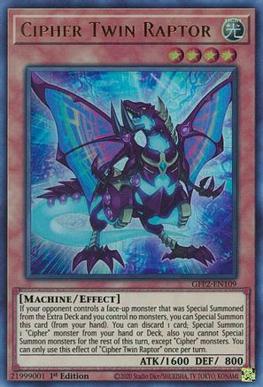 Cipher Twin Raptor (GFP2-EN109) - Ghosts From the Past: The 2nd Haunting 1st Edition
