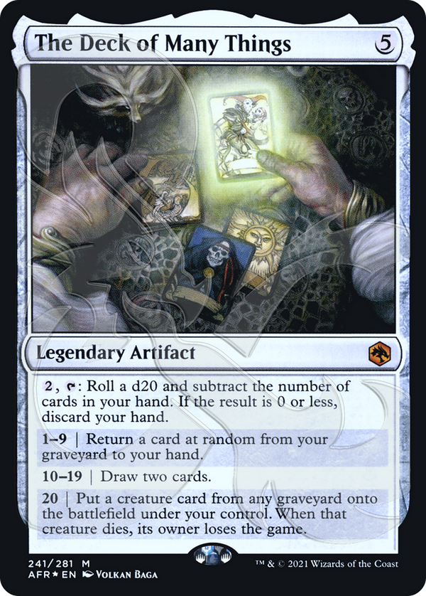 The Deck of Many Things (Ampersand Promo) [Dungeons & Dragons: Adventures in the Forgotten Realms Promos]