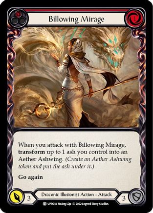 Billowing Mirage (Red) [UPR018] (Uprising)  Rainbow Foil