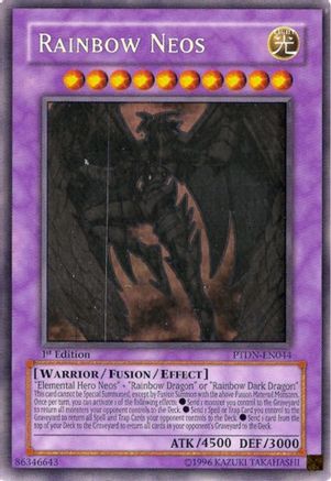 Rainbow Neos (Ghost Rare) (PTDN-EN044) - Phantom Darkness 1st Edition