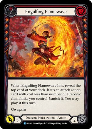 Engulfing Flamewave (Red) [UPR051] (Uprising)  Rainbow Foil