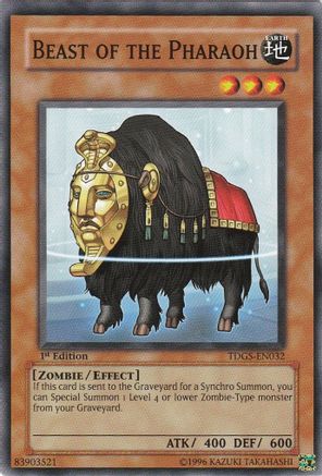 Beast of the Pharaoh (TDGS-EN032) - The Duelist Genesis 1st Edition