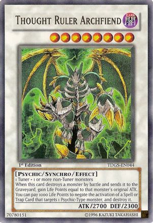 Thought Ruler Archfiend (TDGS-EN044) - The Duelist Genesis 1st Edition