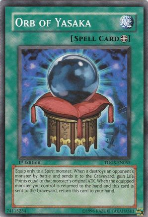 Orb of Yasaka (TDGS-EN055) - The Duelist Genesis 1st Edition