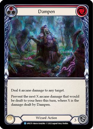 Dampen (Red) [UPR170] (Uprising)  Rainbow Foil