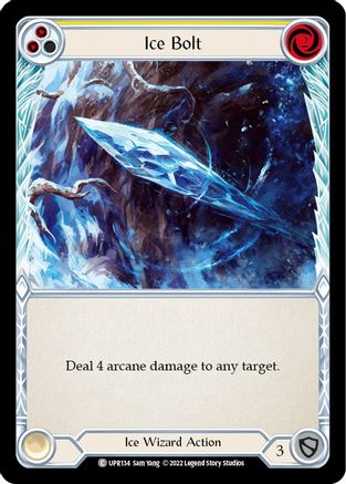 Ice Bolt (Yellow) [UPR134] (Uprising)  Rainbow Foil
