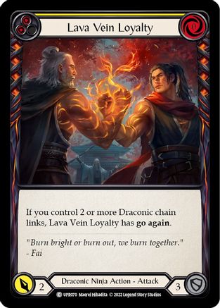 Lava Vein Loyalty (Yellow) [UPR070] (Uprising)  Rainbow Foil