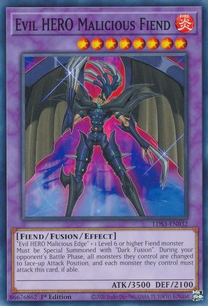 Evil HERO Malicious Fiend (LDS3-EN032) - Legendary Duelists: Season 3 1st Edition