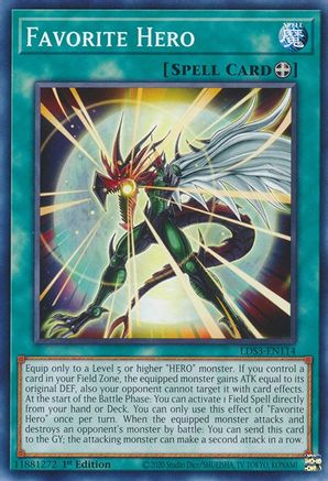 Favorite Hero (LDS3-EN114) - Legendary Duelists: Season 3 1st Edition