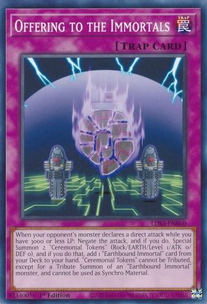 Offering to the Immortals (LDS3-EN060) - Legendary Duelists: Season 3 1st Edition