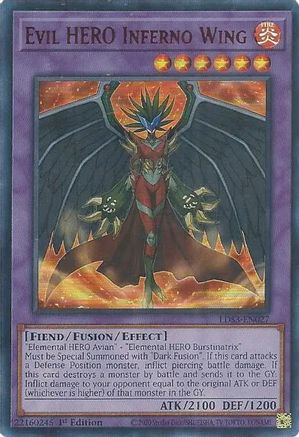 Evil HERO Inferno Wing (Red) (LDS3-EN027) - Legendary Duelists: Season 3 1st Edition
