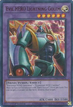 Evil HERO Lightning Golem (Red) (LDS3-EN028) - Legendary Duelists: Season 3 1st Edition