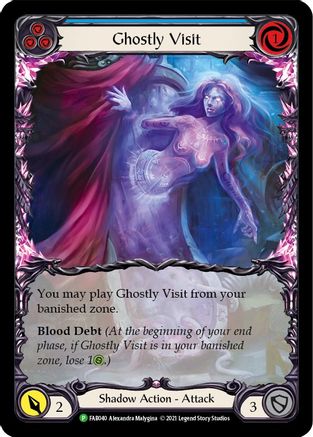 Ghostly Visit (Blue) [FAB040] (Promo)  Rainbow Foil