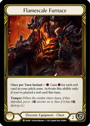 Flamescale Furnace (Golden) [FAB087] (Promo)  Cold Foil