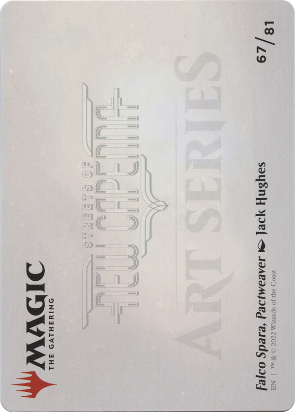 Falco Spara, Pactweaver // Falco Spara, Pactweaver (ASNC-067) - New Capenna Art Series (Borderless) Foil