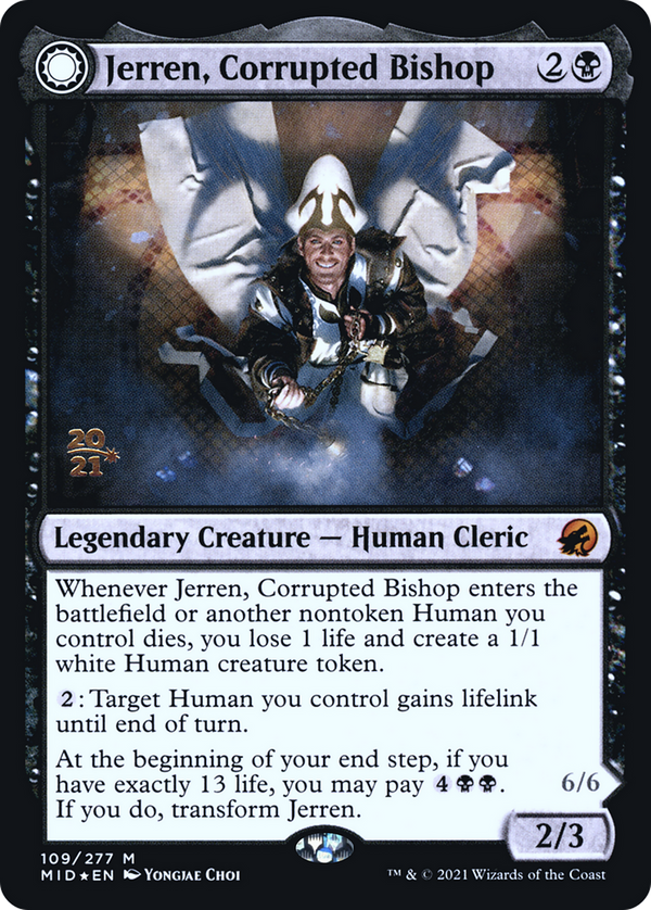 Jerren, Corrupted Bishop // Ormendahl, the Corrupted [Innistrad: Midnight Hunt Prerelease Promos]