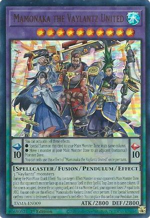 Mamonaka the Vaylantz United (TAMA-EN009) - Tactical Masters 1st Edition