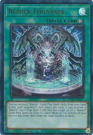 Runick Fountain (TAMA-EN027) - Tactical Masters 1st Edition