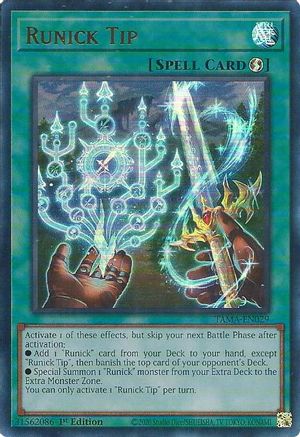 Runick Tip (TAMA-EN029) - Tactical Masters 1st Edition