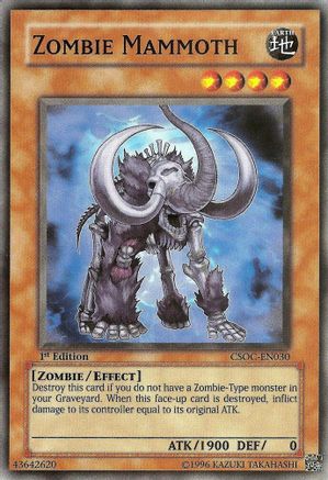 Zombie Mammoth (CSOC-EN030) - Crossroads of Chaos 1st Edition