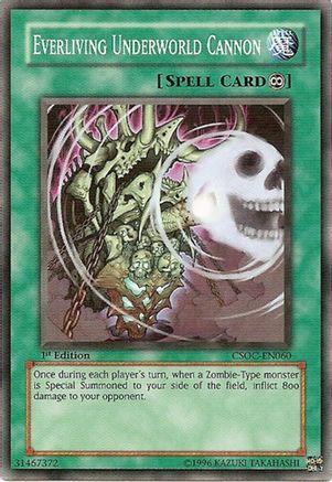 Everliving Underworld Cannon (CSOC-EN060) - Crossroads of Chaos 1st Edition