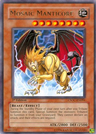 Mosaic Manticore (CSOC-EN094) - Crossroads of Chaos 1st Edition