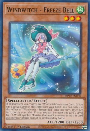 Windwitch - Freeze Bell (MP22-EN008) - 2022 Tin of the Pharaoh's Gods 1st Edition