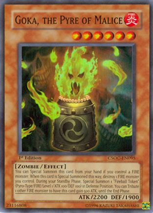 Goka, the Pyre of Malice (CSOC-EN095) - Crossroads of Chaos 1st Edition