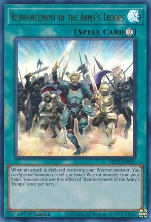 Reinforcement of the Army's Troops (MP22-EN051) - 2022 Tin of the Pharaoh's Gods 1st Edition
