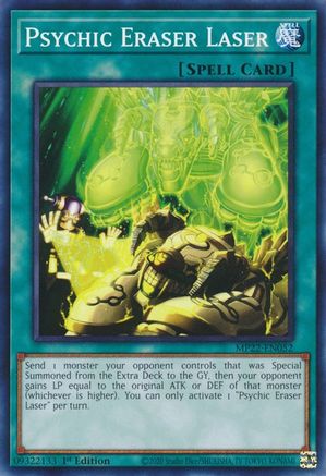 Psychic Eraser Laser (MP22-EN052) - 2022 Tin of the Pharaoh's Gods 1st Edition