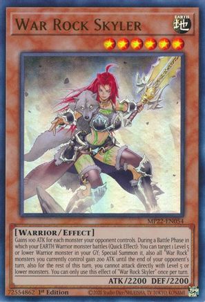 War Rock Skyler (MP22-EN054) - 2022 Tin of the Pharaoh's Gods 1st Edition