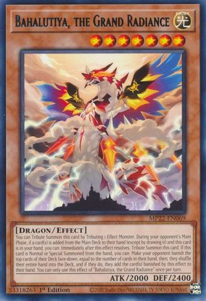 Bahalutiya, the Grand Radiance (MP22-EN069) - 2022 Tin of the Pharaoh's Gods 1st Edition