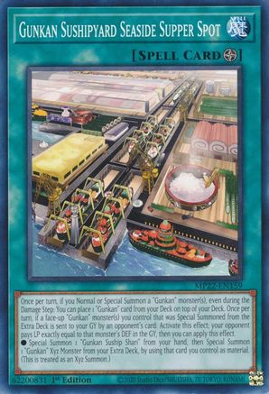 Gunkan Sushipyard Seaside Supper Spot (MP22-EN159) - 2022 Tin of the Pharaoh's Gods 1st Edition