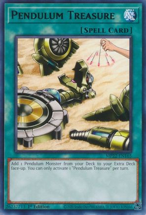 Pendulum Treasure (MP22-EN165) - 2022 Tin of the Pharaoh's Gods 1st Edition
