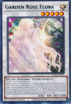 Garden Rose Flora (MP22-EN078) - 2022 Tin of the Pharaoh's Gods 1st Edition