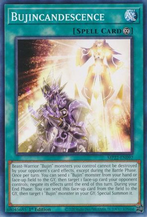 Bujincandescence (MP22-EN097) - 2022 Tin of the Pharaoh's Gods 1st Edition