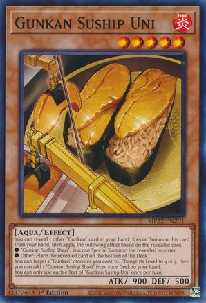 Gunkan Suship Uni (MP22-EN201) - 2022 Tin of the Pharaoh's Gods 1st Edition
