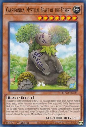 Carpiponica, Mystical Beast of the Forest (MP22-EN134) - 2022 Tin of the Pharaoh's Gods 1st Edition