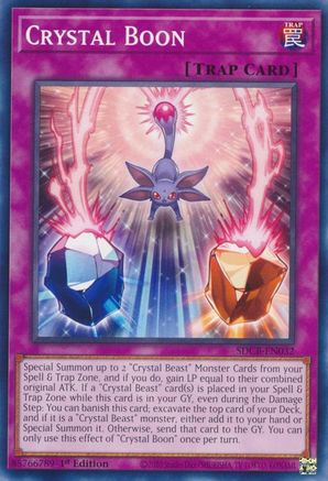 Crystal Boon (SDCB-EN032) - Structure Deck: Legend of the Crystal Beasts 1st Edition
