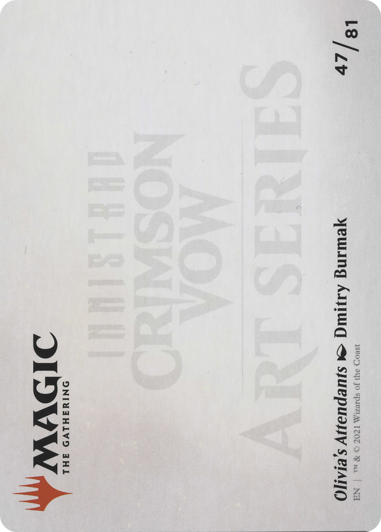 Olivia's Attendants // Olivia's Attendants (AVOW-047) - Crimson Vow Art Series (Borderless) Foil