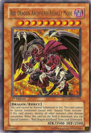 Red Dragon Archfiend/Assault Mode (CRMS-EN004) - Crimson Crisis 1st Edition