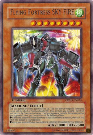Flying Fortress SKY FIRE (CRMS-EN016) - Crimson Crisis 1st Edition