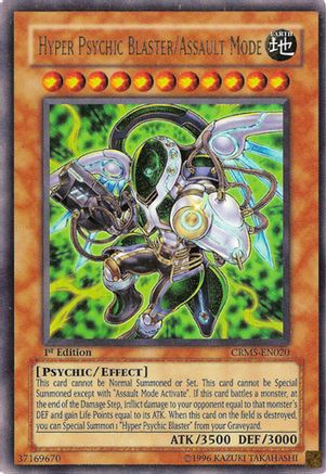 Hyper Psychic Blaster/Assault Mode (CRMS-EN020) - Crimson Crisis 1st Edition